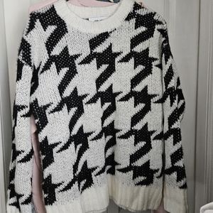 John + Jen Rickey houndstooth sweater